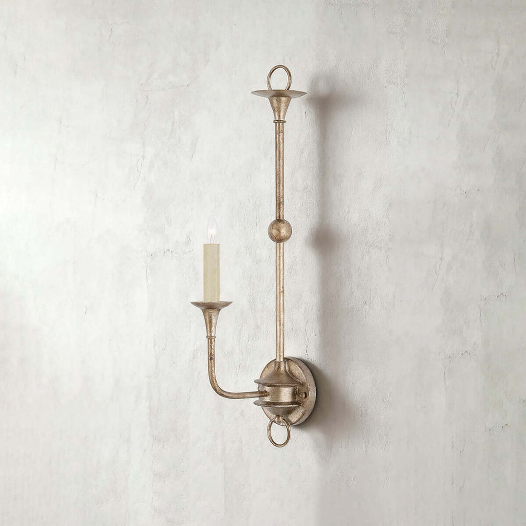 Tauren Wall Lamp – French Vintage Distressed Candlestick Design
