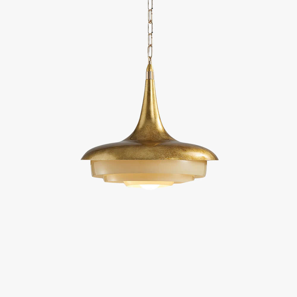 Tavelle Gold Glass Pendant Light for Dining and Reading Nooks | Vinlighting
