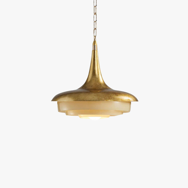 Tavelle Gold Glass Pendant Light for Dining and Reading Nooks | Vinlighting