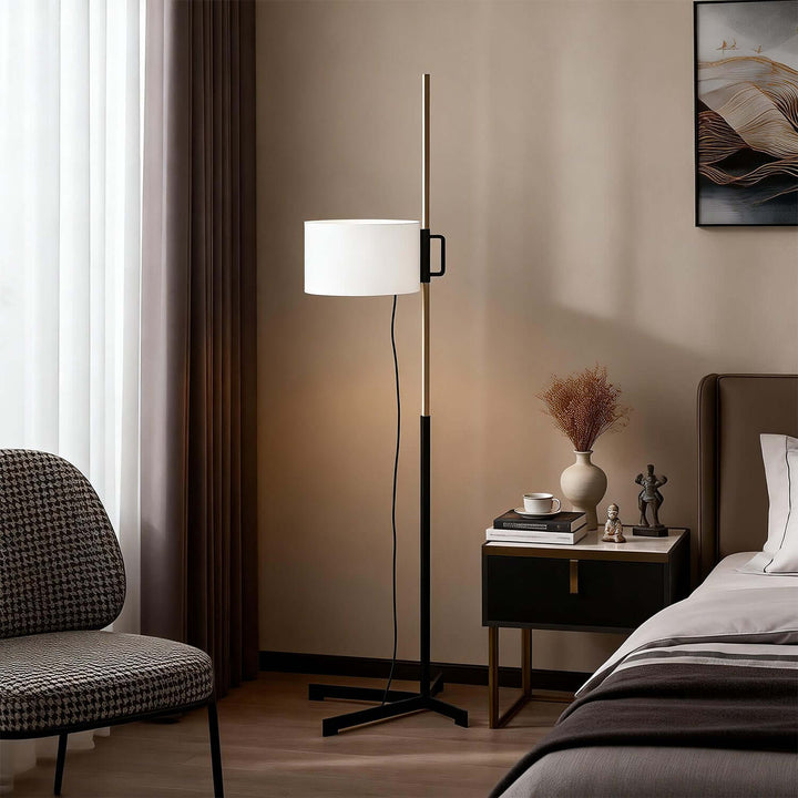 Tavex Floor Lamp – Vintage Fabric Floor Lamp for Living Room