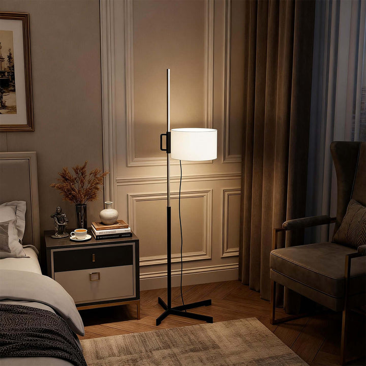 Tavex Floor Lamp – Vintage Fabric Floor Lamp for Living Room