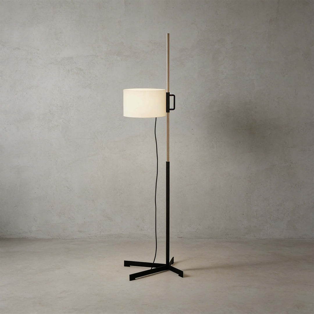 Tavex Floor Lamp – Vintage Fabric Floor Lamp for Living Room