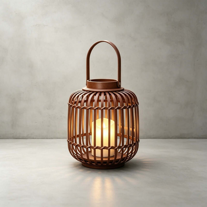 Tavino Outdoor Garden Lamp - Retro Japanese Style Woven Lantern