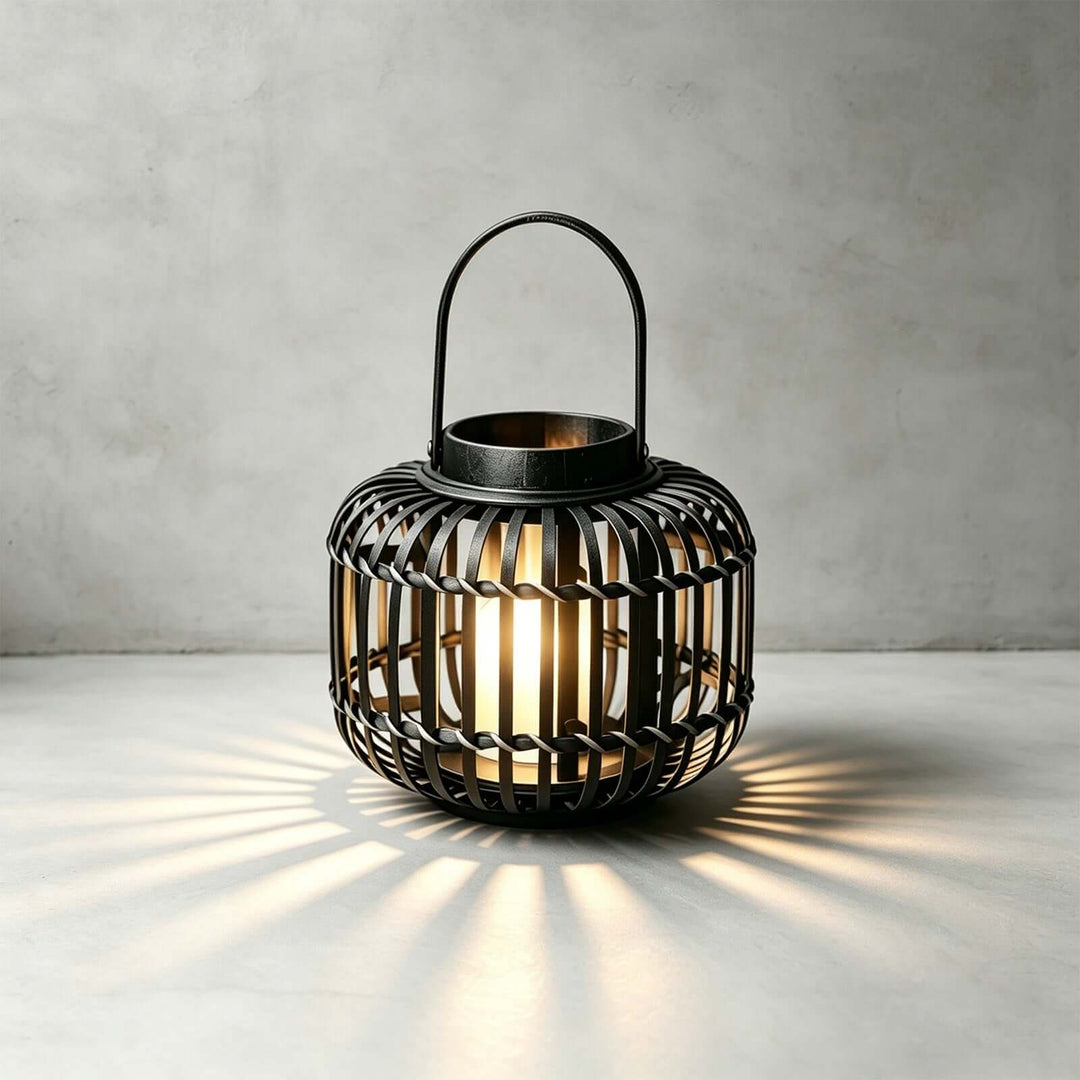 Tavino Outdoor Garden Lamp - Retro Japanese Style Woven Lantern
