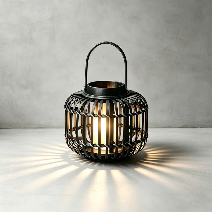 Tavino Outdoor Garden Lamp - Retro Japanese Style Woven Lantern