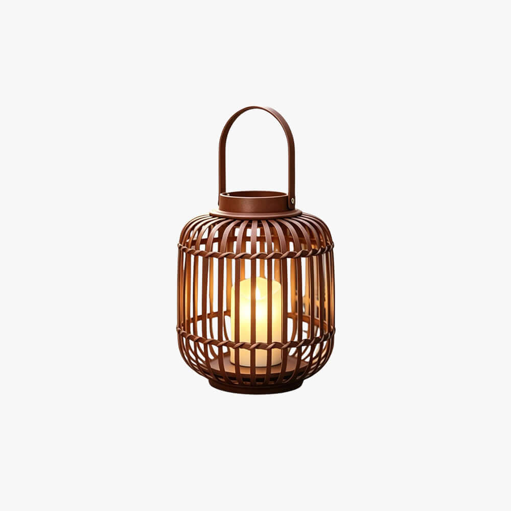 Tavino Outdoor Garden Lamp - Retro Japanese Style Woven Lantern