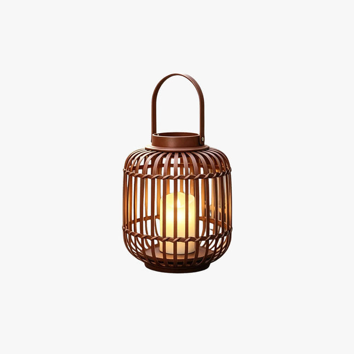 Tavino Outdoor Garden Lamp - Retro Japanese Style Woven Lantern