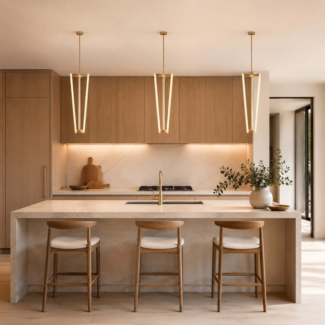 Modern Acrylic LED Chandelier for Dining Rooms and Entries | Vinlighting