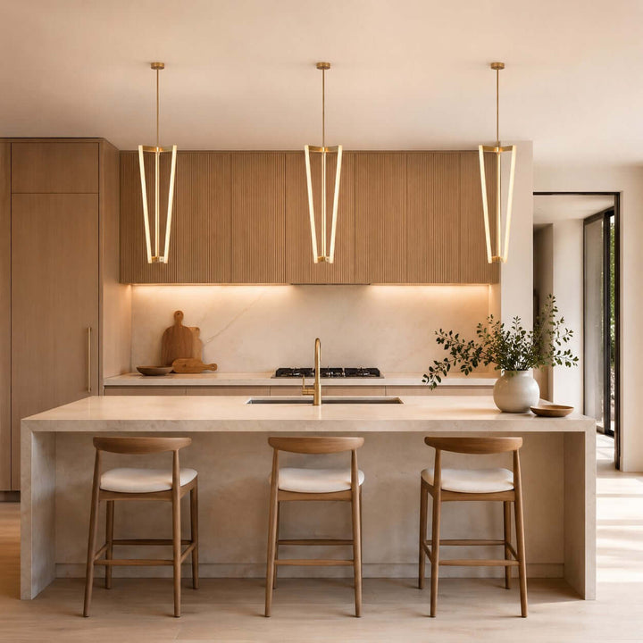 Modern Acrylic LED Chandelier for Dining Rooms and Entries | Vinlighting