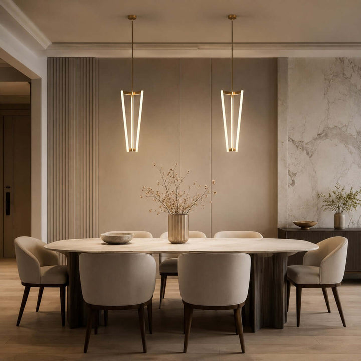 Modern Acrylic LED Chandelier for Dining Rooms and Entries | Vinlighting