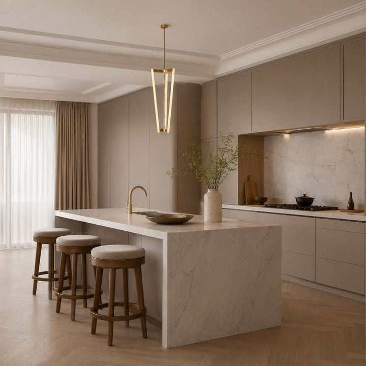 Modern Acrylic LED Chandelier for Dining Rooms and Entries | Vinlighting