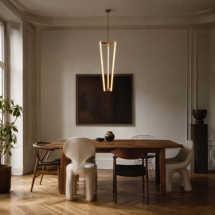 Modern Acrylic LED Chandelier for Dining Rooms and Entries | Vinlighting