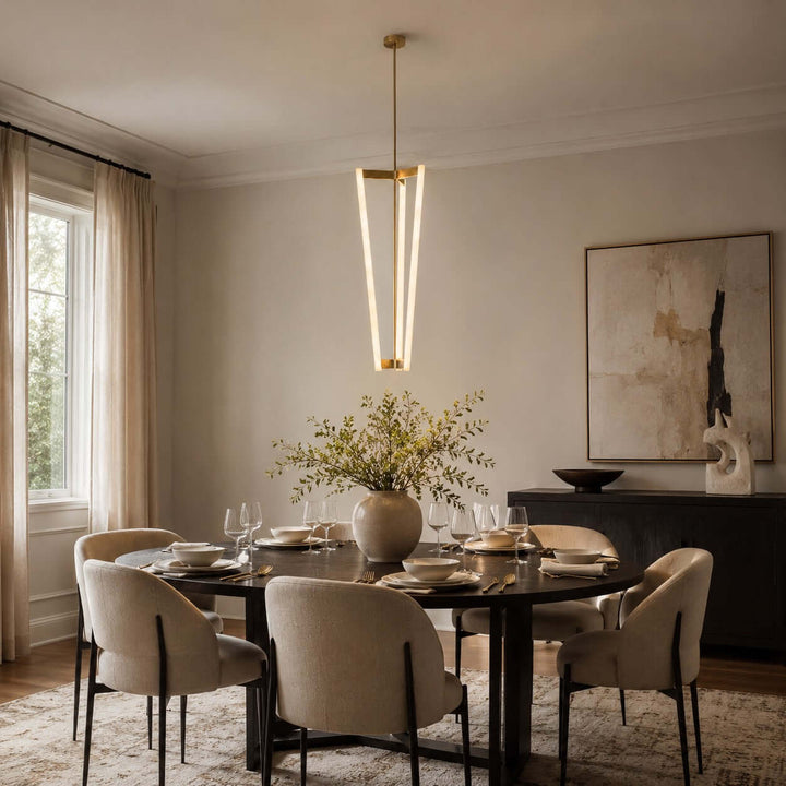Modern Acrylic LED Chandelier for Dining Rooms and Entries | Vinlighting