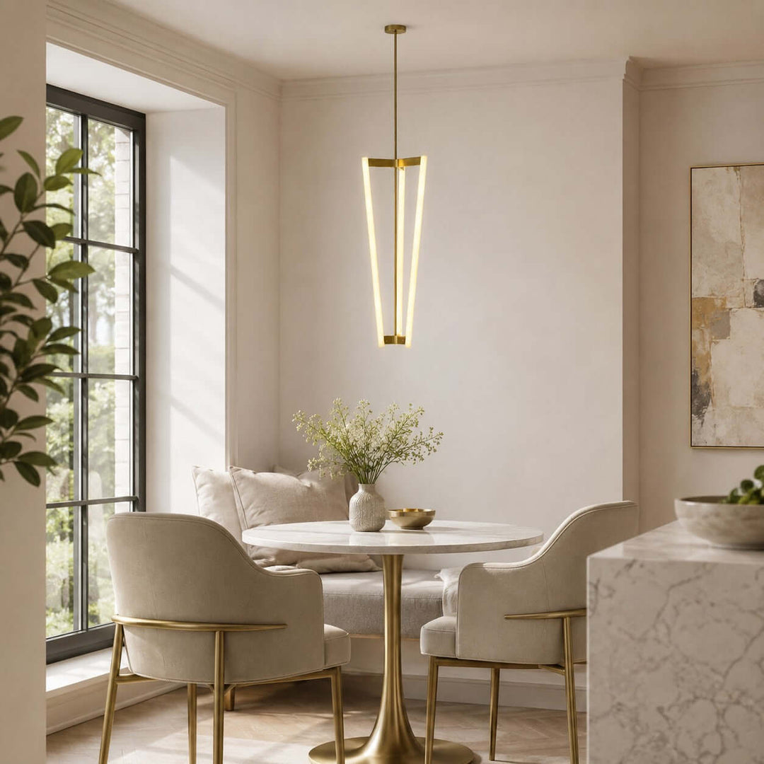 Modern Acrylic LED Chandelier for Dining Rooms and Entries | Vinlighting
