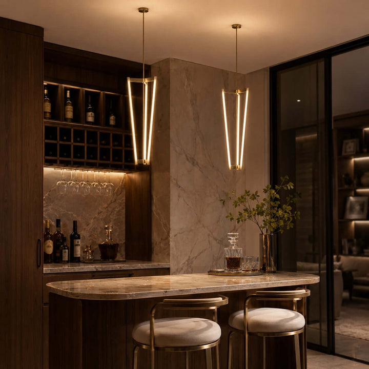 Modern Acrylic LED Chandelier for Dining Rooms and Entries | Vinlighting