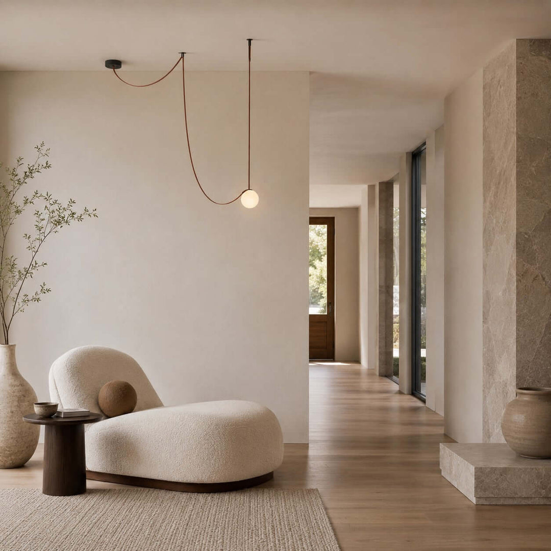 Leather Strap Globe Chandelier for Foyers and Stairwells | Vinlighting