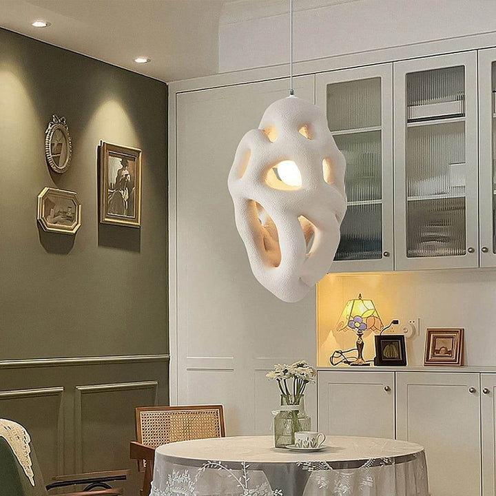 Tavra Resin Pendant Lamp – Japanese Wabi Sabi Resin Statement Lighting