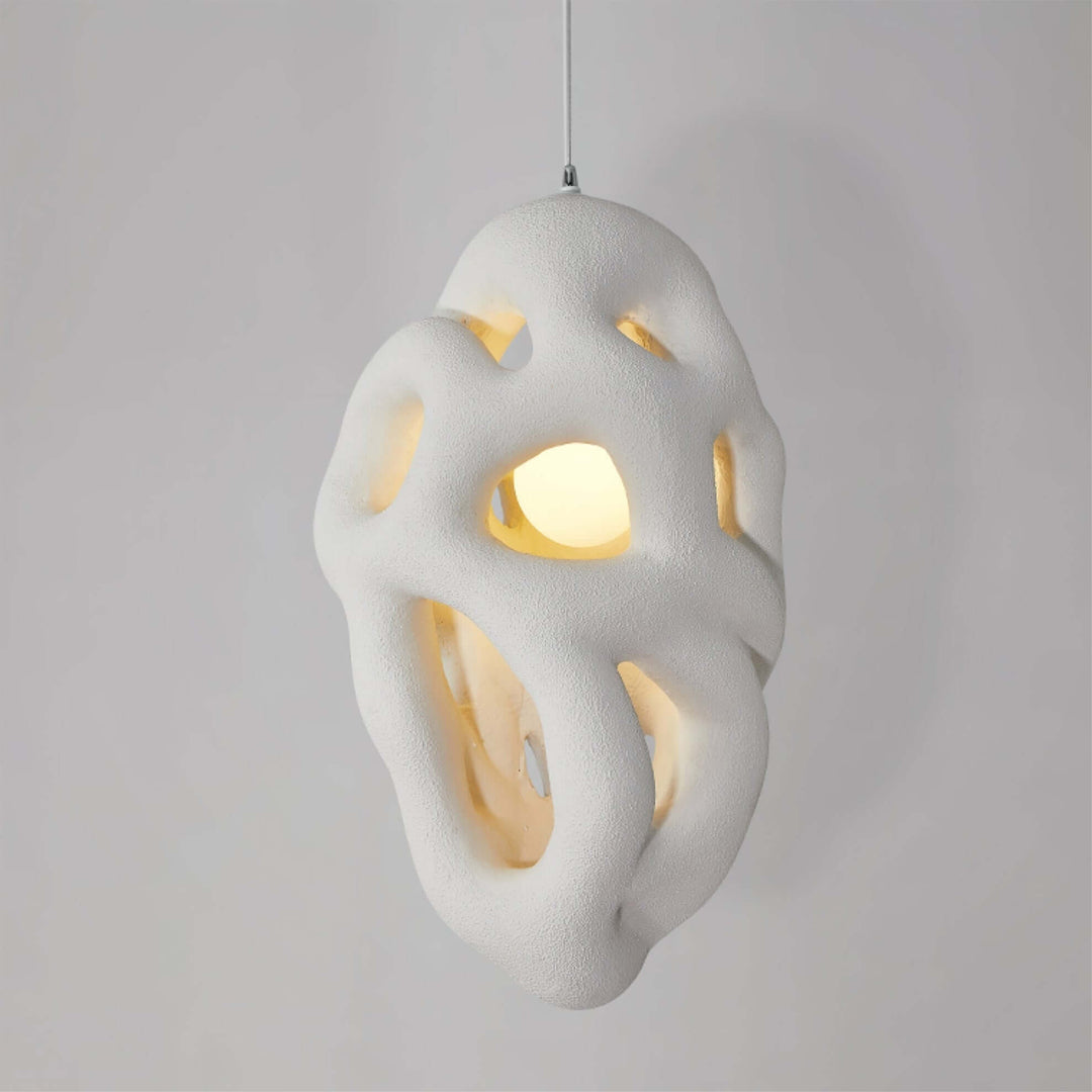 Tavra Resin Pendant Lamp – Japanese Wabi Sabi Resin Statement Lighting