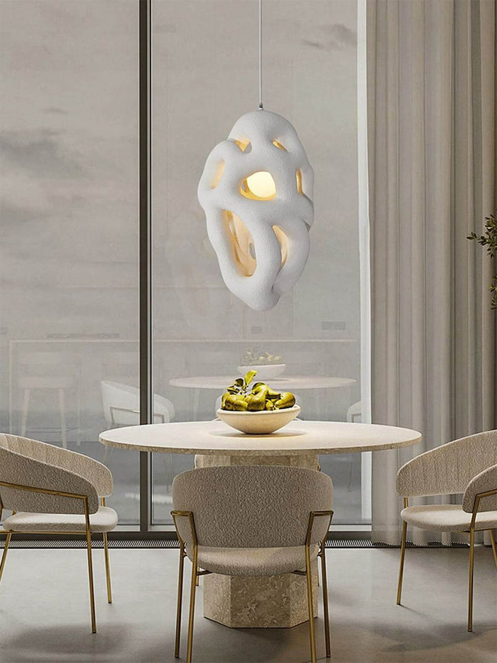 Tavra Resin Pendant Lamp – Japanese Wabi Sabi Resin Statement Lighting