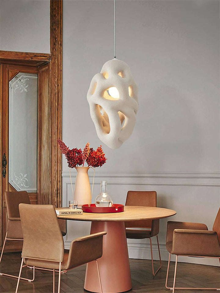 Tavra Resin Pendant Lamp – Japanese Wabi Sabi Resin Statement Lighting