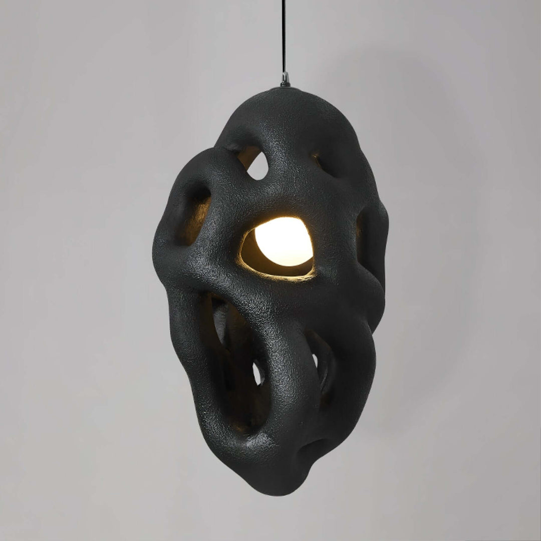 Tavra Resin Pendant Lamp – Japanese Wabi Sabi Resin Statement Lighting