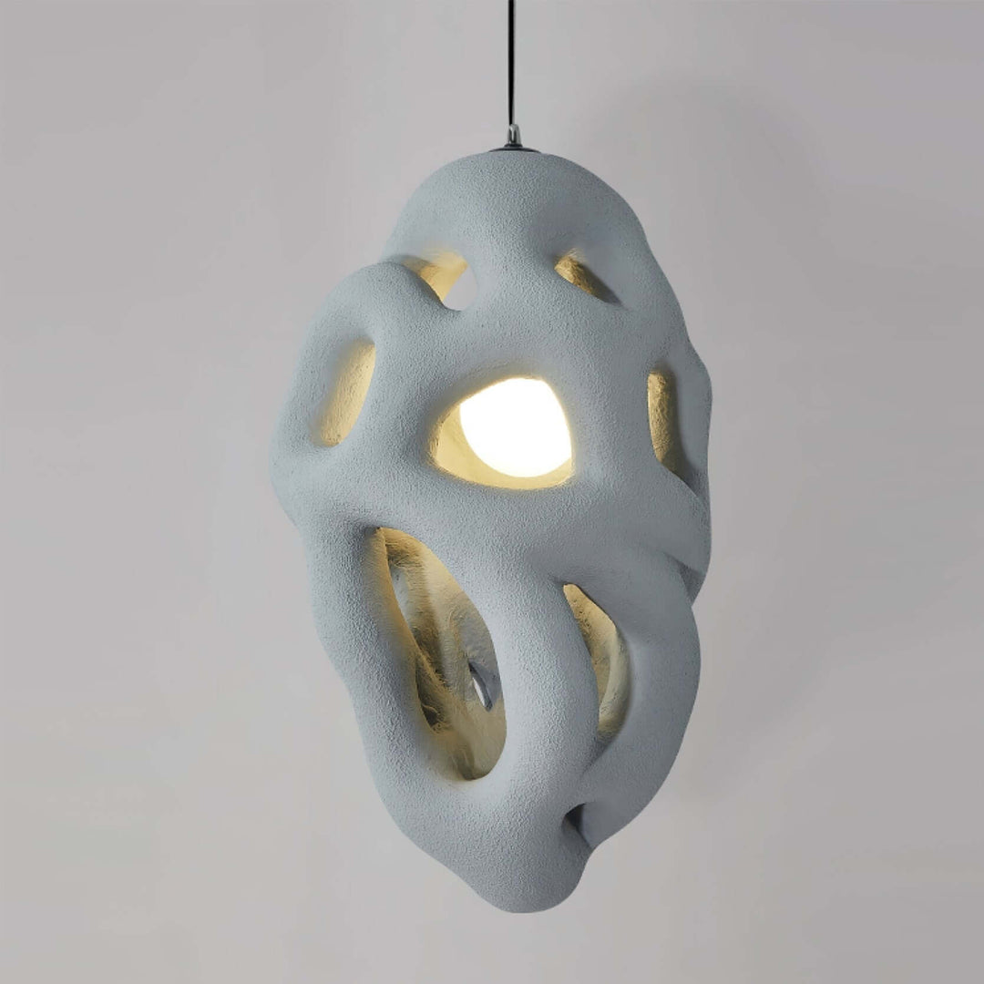 Tavra Resin Pendant Lamp – Japanese Wabi Sabi Resin Statement Lighting