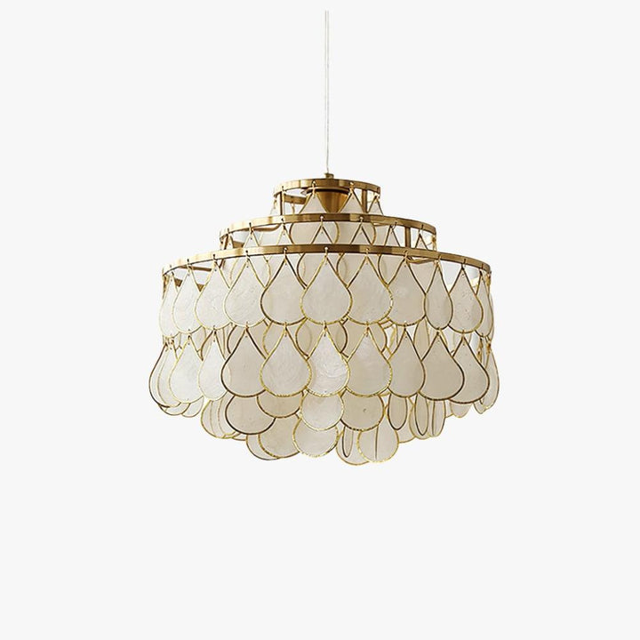Teardrops Shell Chandelier | Handcrafted Shell Lighting for Elegance | Vinlighting | Vinlighting