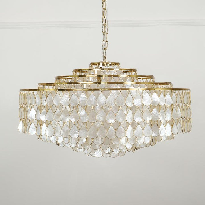 Teardrops Shell Chandelier | Handcrafted Shell Lighting for Elegance | Vinlighting | Vinlighting