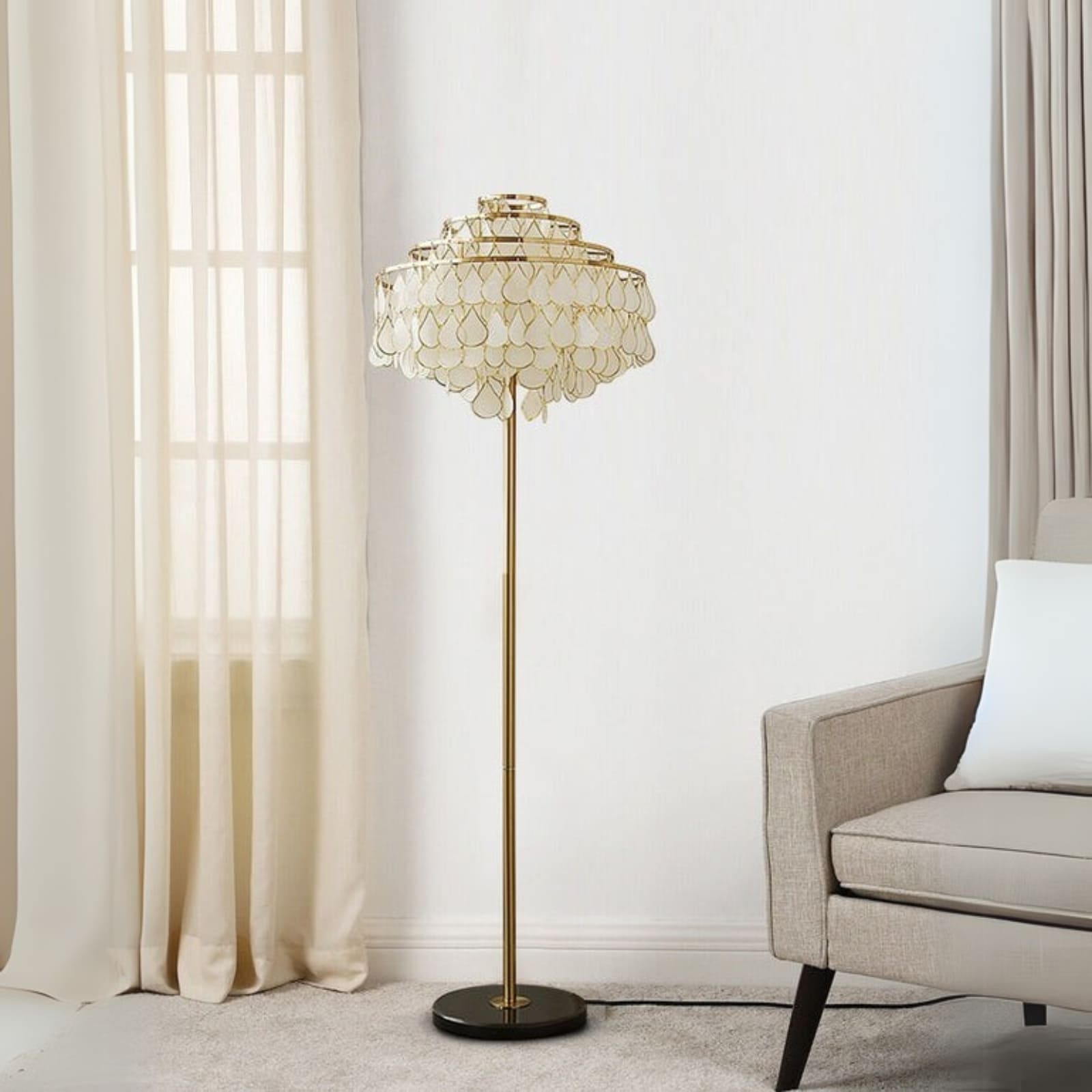 Teardrops Shell Floor Lamp - Vinlighting