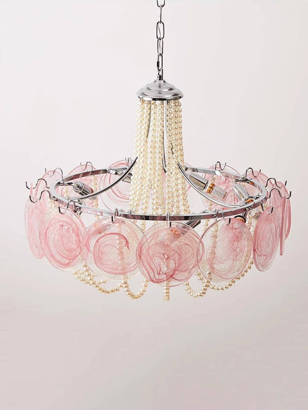 Thalire Stained Glass Chandelier for Dining Area Elegance