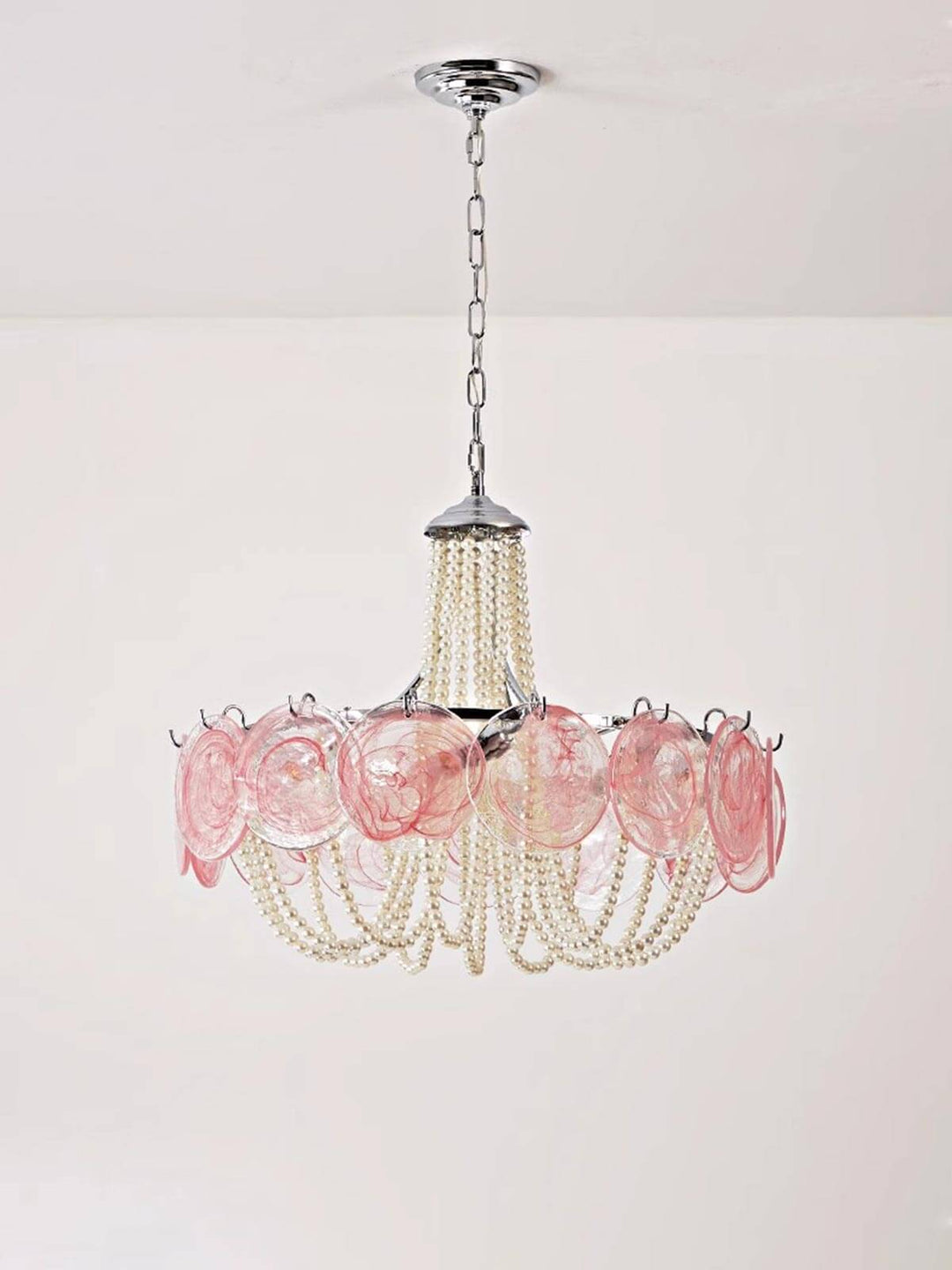 Thalire Stained Glass Chandelier for Dining Area Elegance