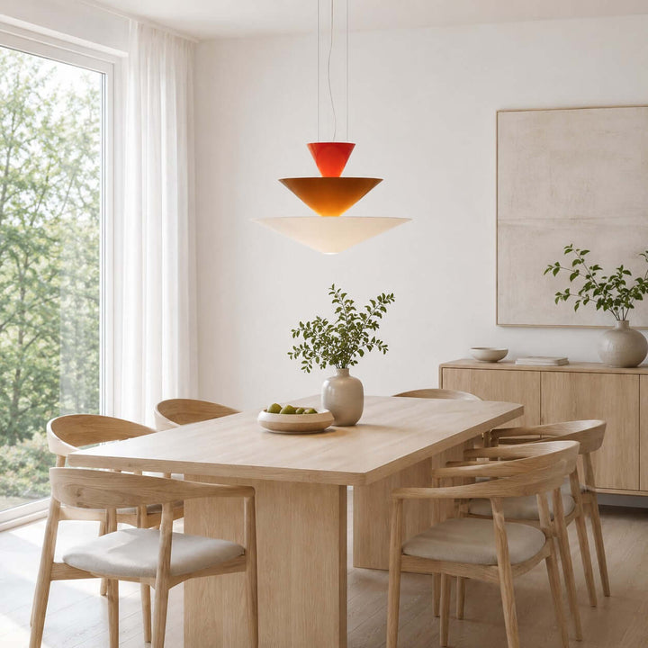 Tierney Pendant Light - Modern Layered Cone Pendant for Kitchen Island | Vinlighting