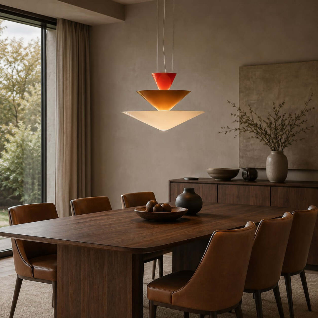 Tierney Pendant Light - Modern Layered Cone Pendant for Kitchen Island | Vinlighting