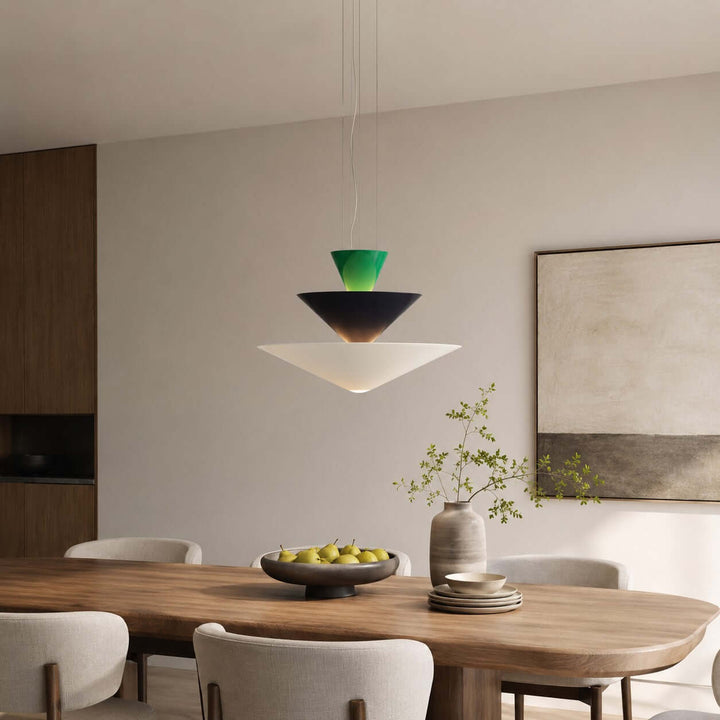 Tierney Pendant Light - Modern Layered Cone Pendant for Kitchen Island | Vinlighting