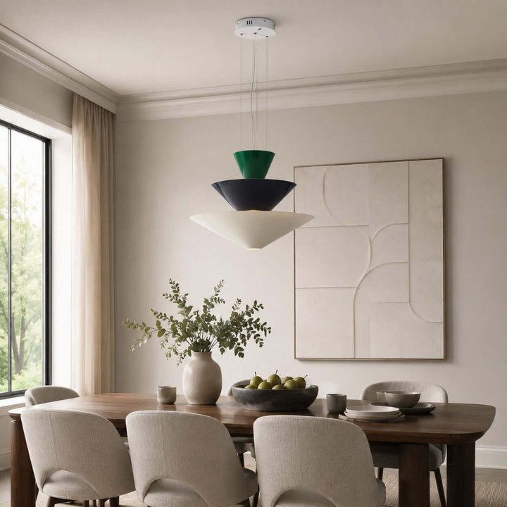 Tierney Pendant Light - Modern Layered Cone Pendant for Kitchen Island | Vinlighting