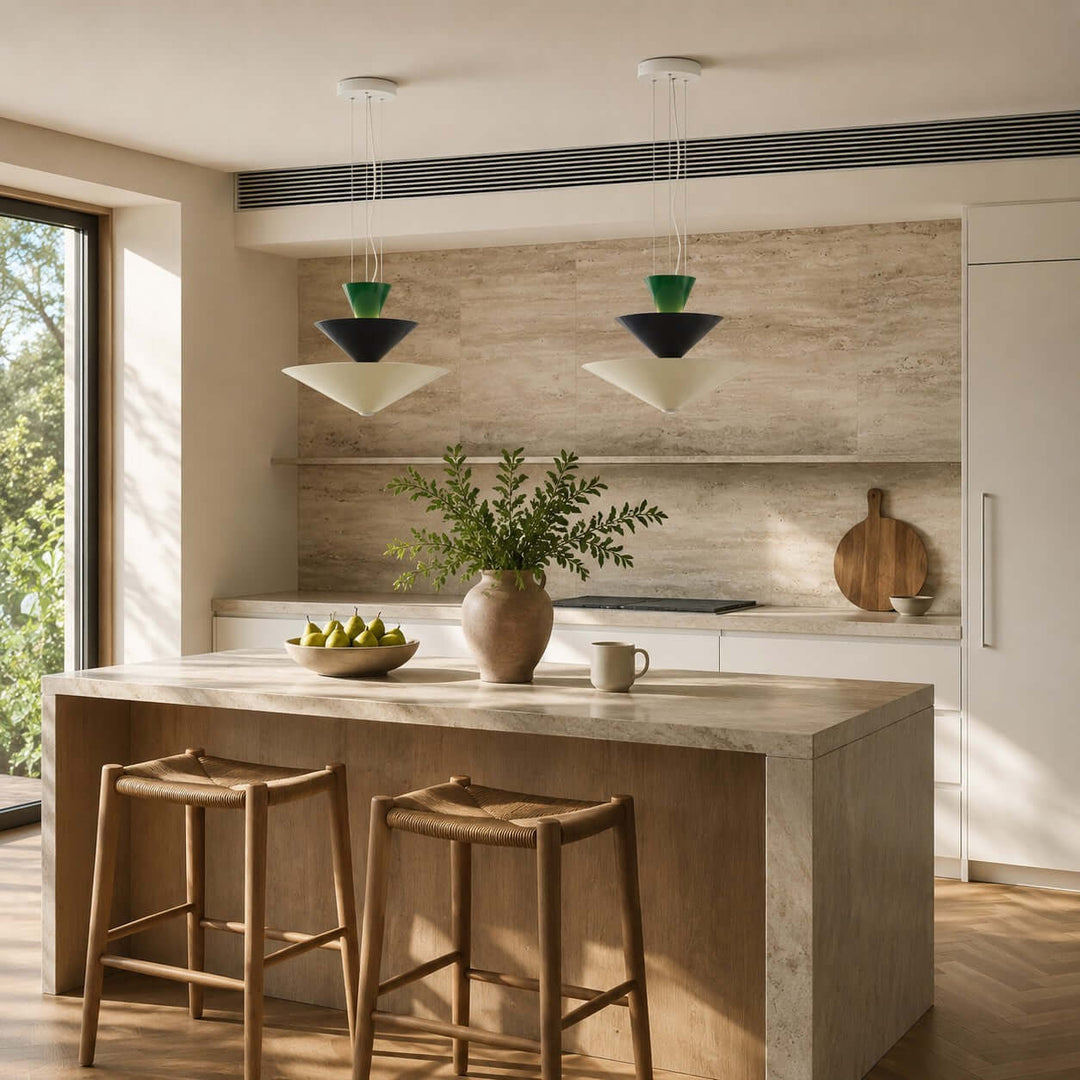 Tierney Pendant Light - Modern Layered Cone Pendant for Kitchen Island | Vinlighting