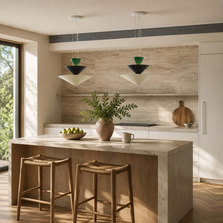 Tierney Pendant Light - Modern Layered Cone Pendant for Kitchen Island | Vinlighting