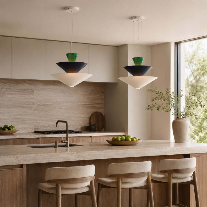 Tierney Pendant Light - Modern Layered Cone Pendant for Kitchen Island | Vinlighting