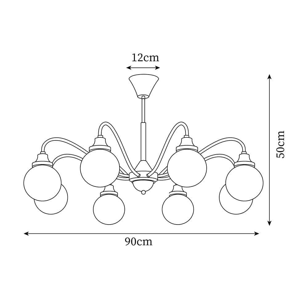 Tillary Retro Chandelier | Mid-Century Walnut Wood Lighting | Vinlighting | Vinlighting