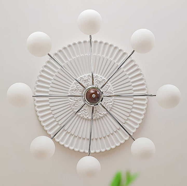 Tillary Retro Chandelier | Mid-Century Walnut Wood Lighting | Vinlighting | Vinlighting