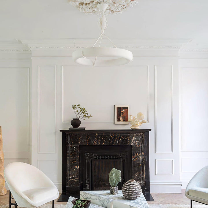 Tinsley Plaster Chandelier | Elegant Floral & Geometric Design | Vinlighting | Vinlighting