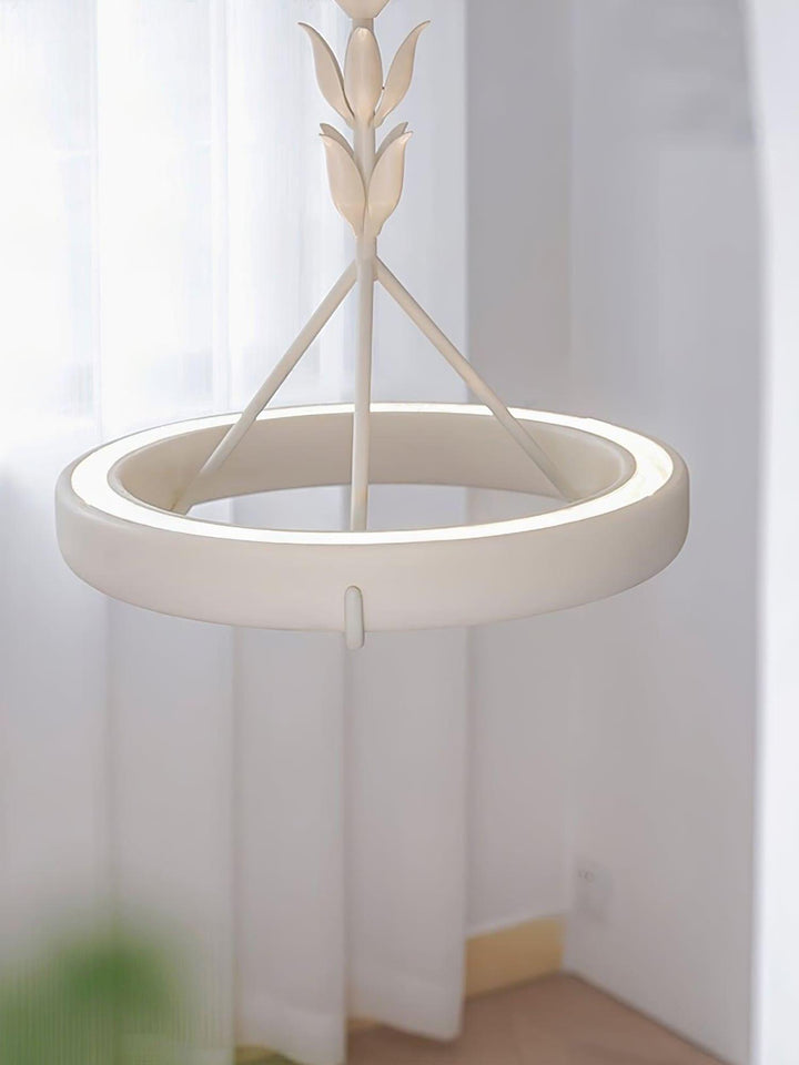 Tinsley Plaster Chandelier | Elegant Floral & Geometric Design | Vinlighting | Vinlighting