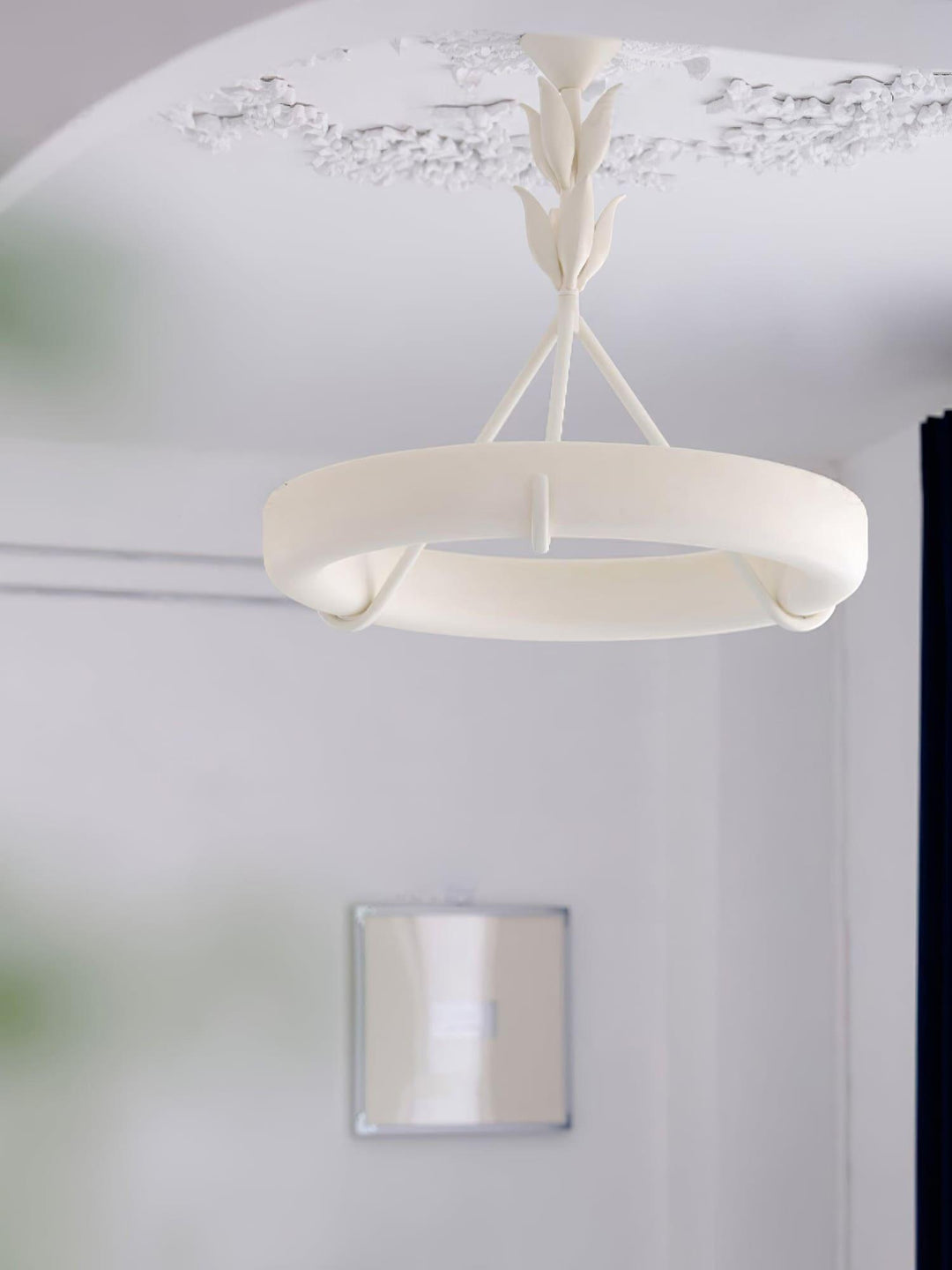 Tinsley Plaster Chandelier | Elegant Floral & Geometric Design | Vinlighting | Vinlighting