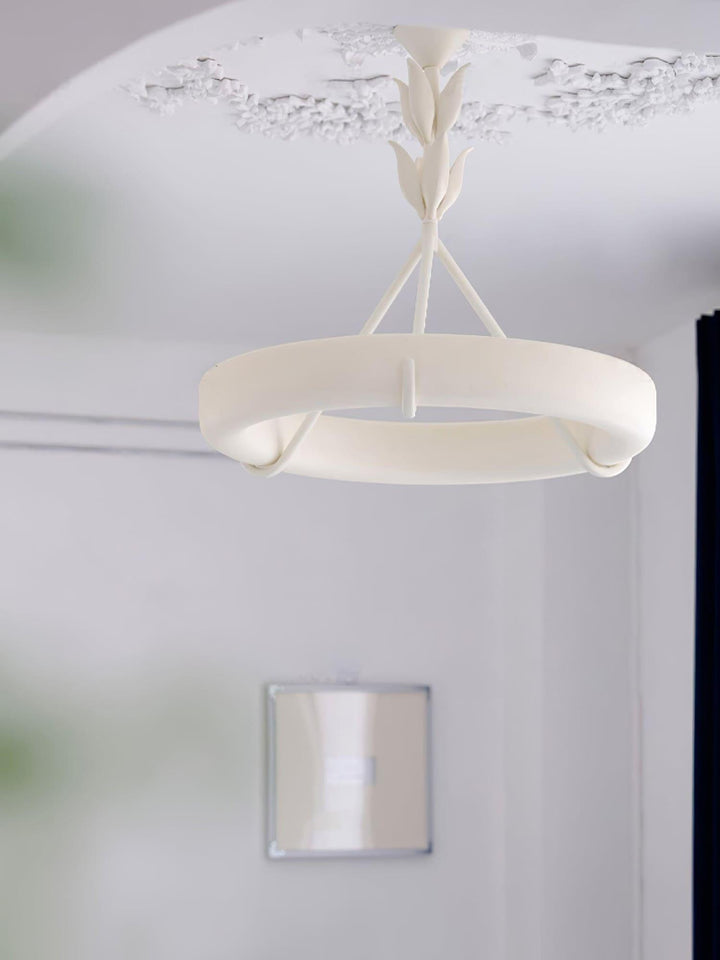 Tinsley Plaster Chandelier | Elegant Floral & Geometric Design | Vinlighting | Vinlighting