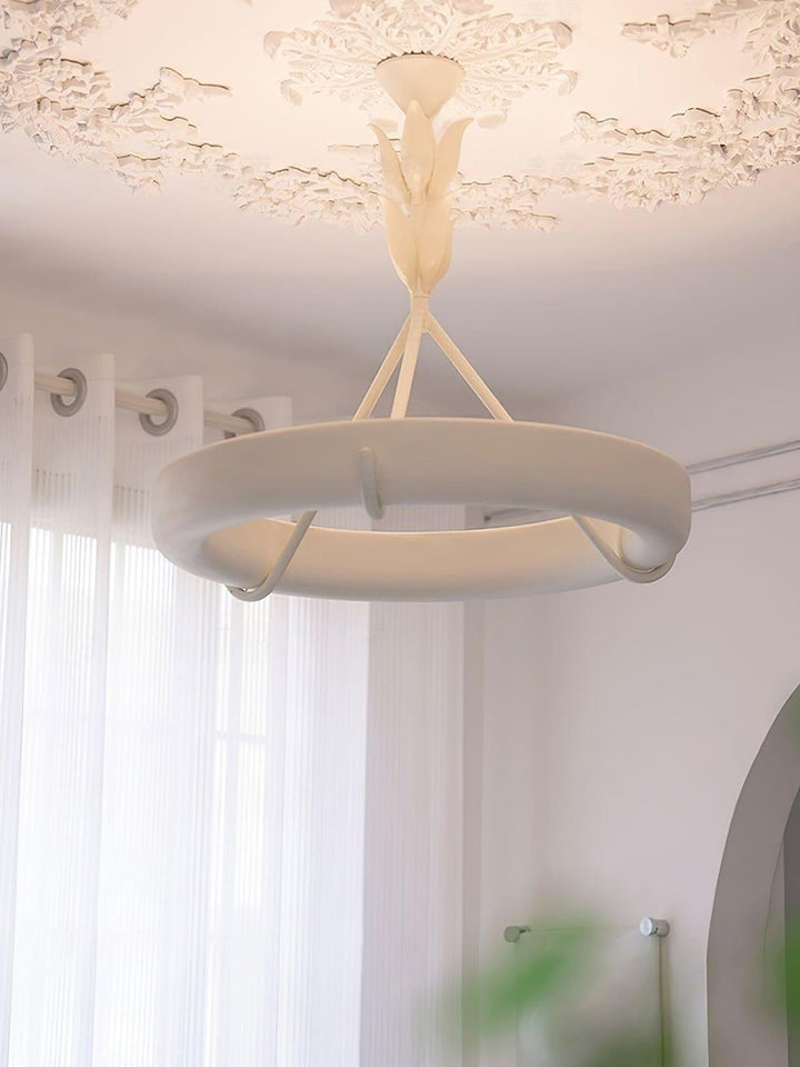 Tinsley Plaster Chandelier | Elegant Floral & Geometric Design | Vinlighting | Vinlighting
