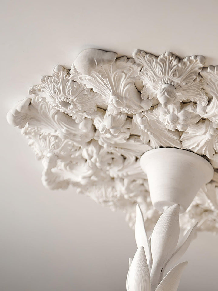 Tinsley Plaster Chandelier | Elegant Floral & Geometric Design | Vinlighting | Vinlighting