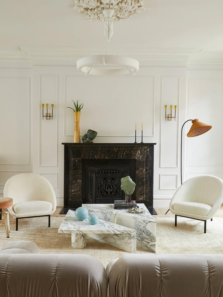 Tinsley Plaster Chandelier | Elegant Floral & Geometric Design | Vinlighting | Vinlighting