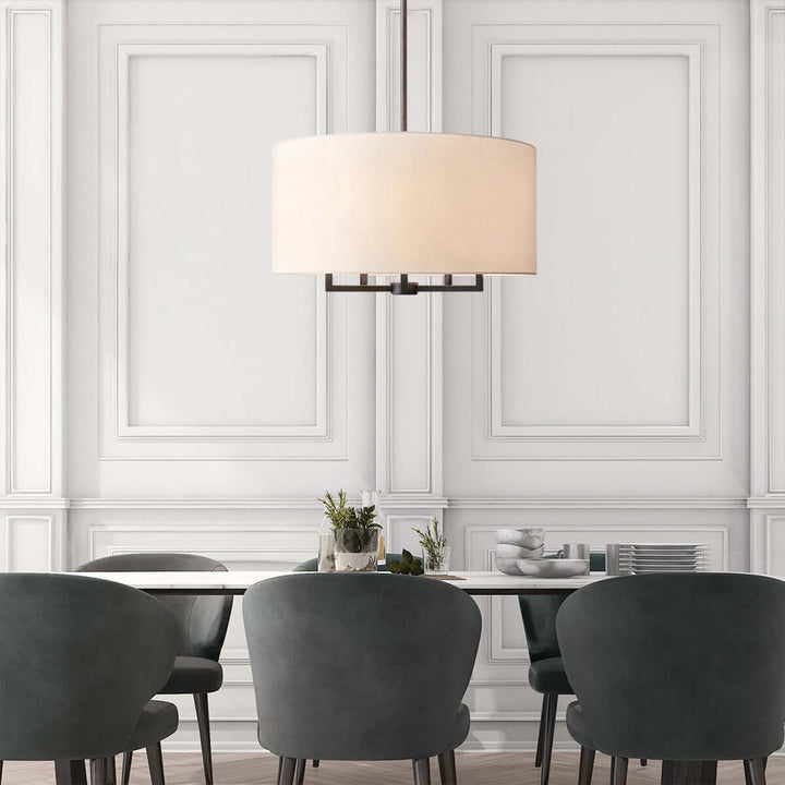 Tivorix Chandelier - French Retro Fabric Living Room Chandelier