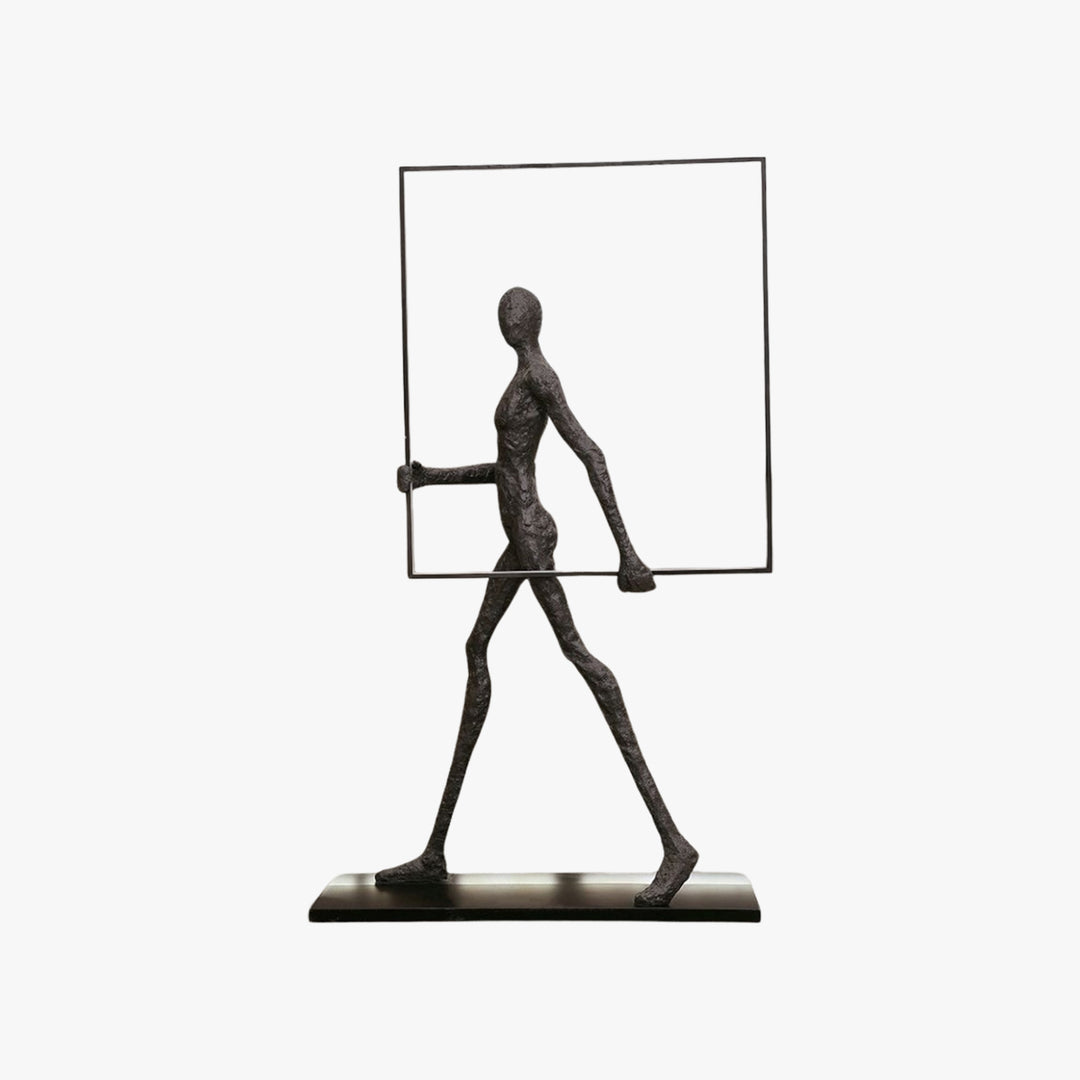 Tivoro Square Floor Lamp – Post-Modern Resin Art Sculpture