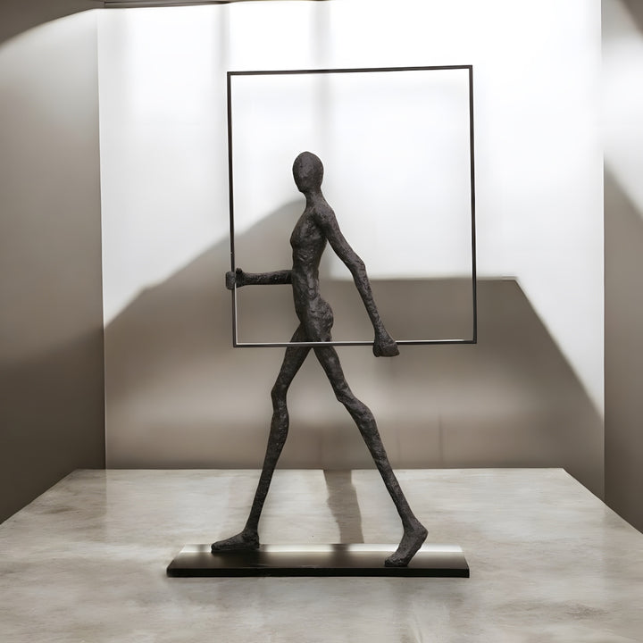 Tivoro Square Floor Lamp – Post-Modern Resin Art Sculpture